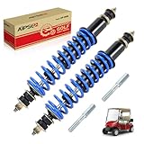 AIPSET Golf Cart Shock Absorber Compatible with EZGO TXT/Medalist 1994-up, TXT Shocks with Extenders, Front Rear Coil Over Heavy Duty Shock, OEM# 70928-G01, 70630-G01, 76418-G01, 2PCS, Blue