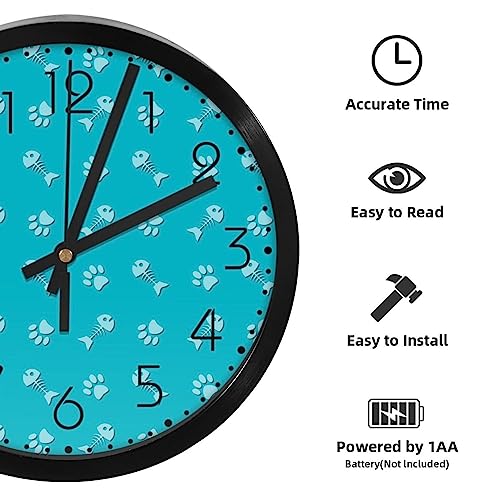 Horloge murale patte de chien déco pour habiller le salon d'une touche moderne