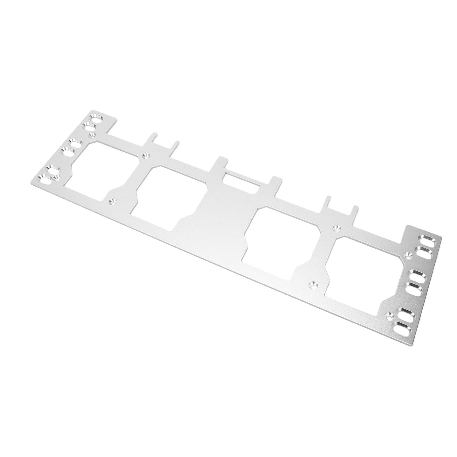 Yctze Caja de Herramientas Placa de Montaje de Almacenamiento Lateral Soporte de Montaje Frontal para Paquete con Ranura de Bloqueo de Aleación de Aluminio de Alta Resistencia y Fácil