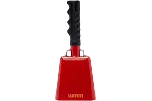 Football Game Bell, 10 Inch Cow Bell Noise Maker for Sporting Events and Cheerleading