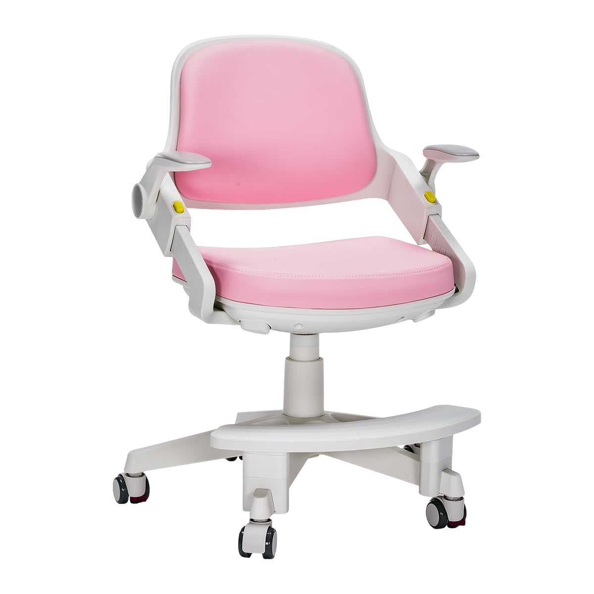 Spacetronik Kinder- und Jugendstuhl, Ergonomischer Drehstuhl für 4-15 Jahre, Höhenverstellbar 76–90 cm, Verstellbarer Armlehnen, Rückenlehne, Sitzhöhe & Fußstütze