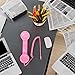 Cocoarm Retro Phone Handset, 3.5mm Sound Plug Multifunction Radiation Proof Handheld Cell Phone Receiver for Landline Phones, Mobile Phones, Computers (LightPink)