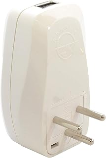 OREI 3 in 1 Israel Travel Adapter Plug with USB and Surge Protection - Grounded Type H - Palastine, Israel & More Price In India