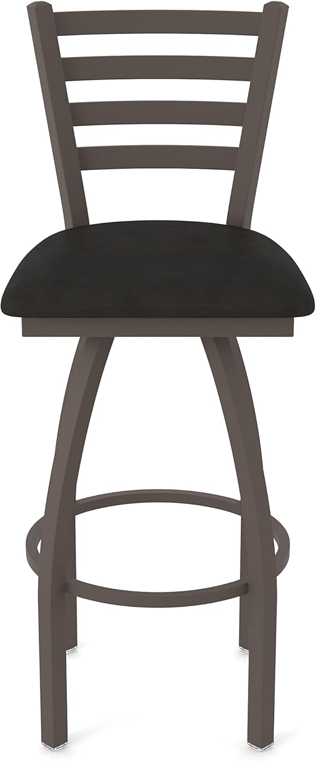 HBS 410 Jackie 30" Swivel Bar Stool with Bronze Finish and Canter Espresso Seat