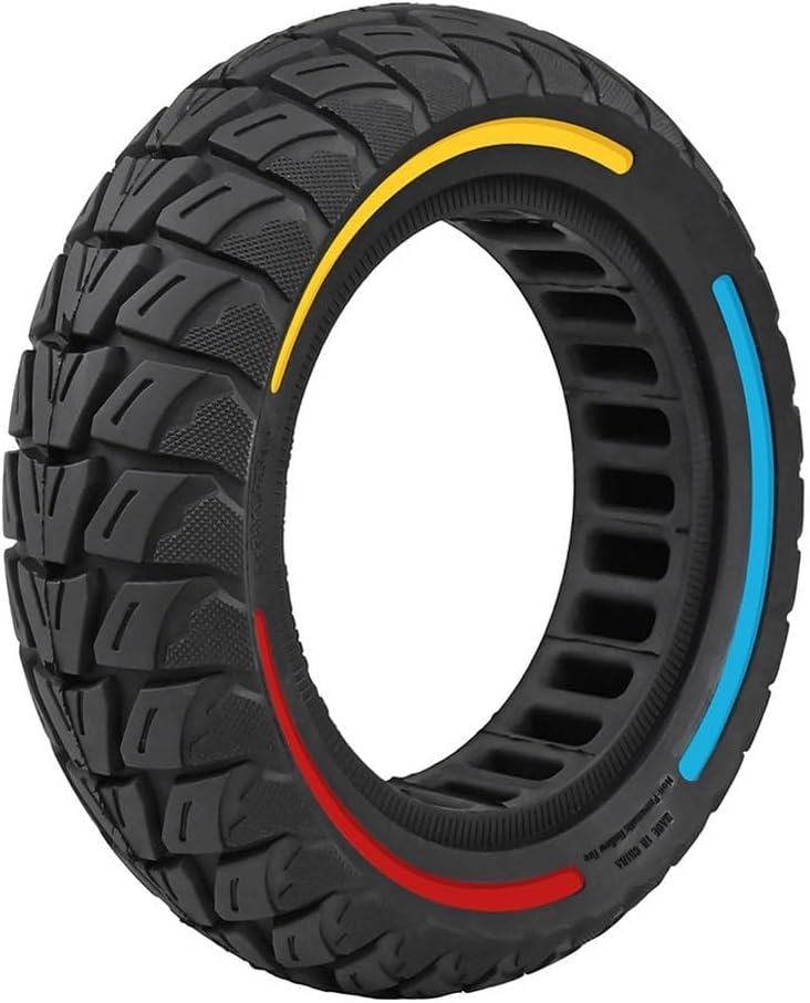 10 Inch 10x3.0 Solid Tire for Electric Scooters — Puncture-Proof, Flat-Proof Rubber Tyre Compatible with, For Kaabo For Mantis, and 255x80 / 80/65-6 Models