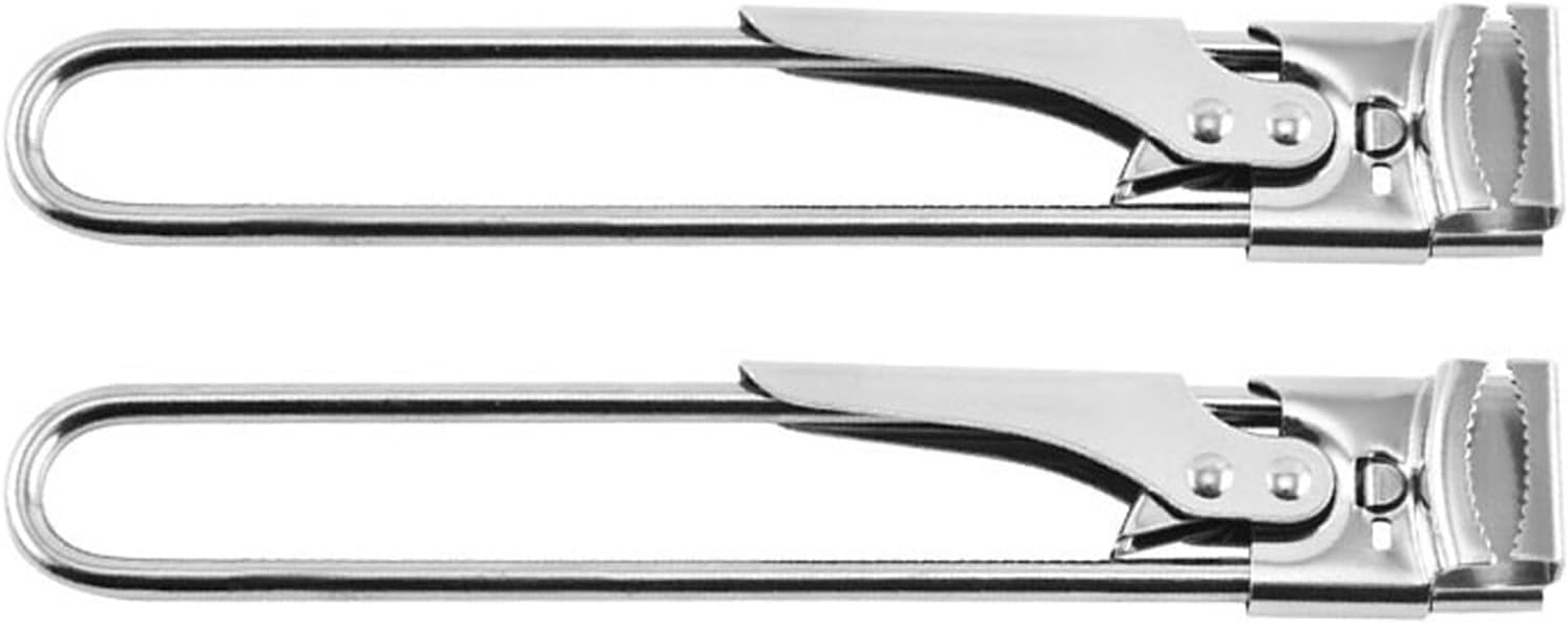 MAGICLULU 2pcs Adjustable Stainless Steel Jar Opener with Ergonomic Comfort Grip for Seniors and Weak Hands, Multifunctional Bottle and Can Opener, Sturdy and Easy to Store Kitchen Tool