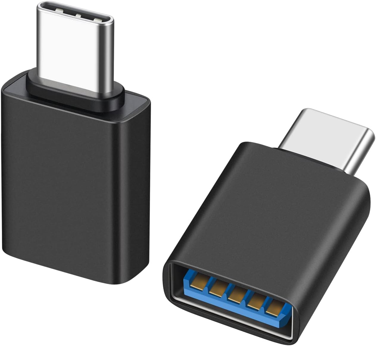 Phiginoo USB C to USB 3.0 Adapter(2 Pack), Type C Male to USB Female for Desktop, Laptop, Projector, Monitor, Chargers, and More Devices with Standard USB A Ports Thunderbolt 4/3 Devices