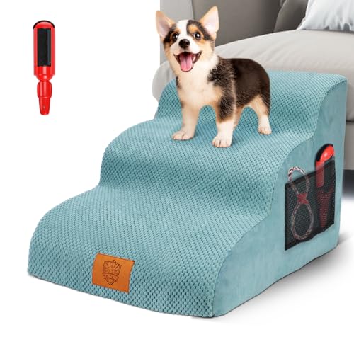 Scaletta Pieghevole Per Cani Piccoli - Per Auto E Letto, Leggera E Portatile Con Borsa - Foto 4