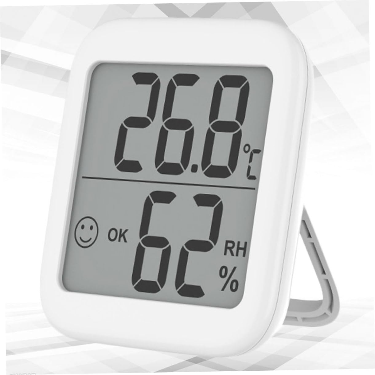 TOYANDONA 3 Pezzi Misuratore Elettronico Di Temperatura e Umidità Termometro Igrometro Digitale Per Humidor Mini Igrometri Igrometro All'aperto Termometri Bianca