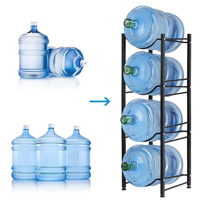 Étagère à snacks et support de bonbonne d'eau métallique pour optimiser les petits commerces - 2