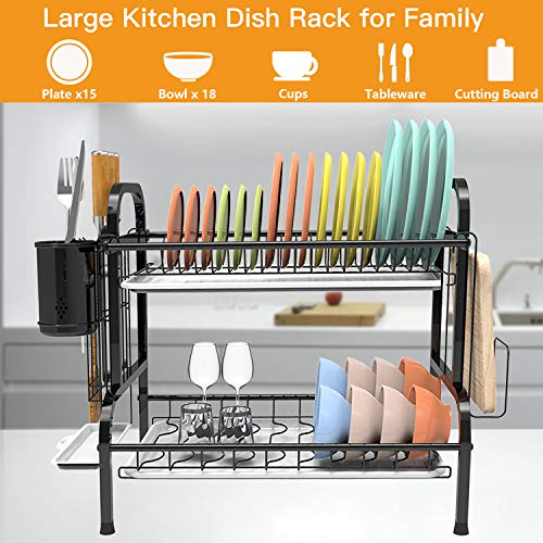Reviews for Shop Again 2 Tier Dish Rack Double Decker Dish Drying Rack