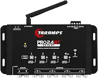 Processador de Audio Digital Taramps Pro 2.4 BT Bluetooth Som Automotivo Controle Por Aplicativo Celular Tablet Entrada Fio e RCA 4 Saidas Crossover Equalizador Grafico e Parametrico Limiter