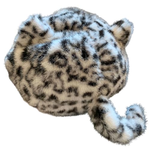 Chapeau d'hiver en polaire chat tricoté bonnet chaud pour ski