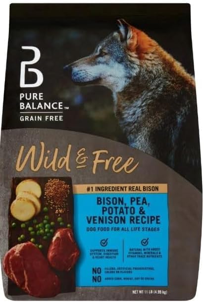 Pure~Balance Wild & Free Grain~Free Dry Dog Food with Real Bison ...