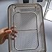 Surgical instrument sterilization basket, perforated tray with handle, Mesh 4mm/0.16in, ultrasonic cleaning, for medical, food industry(30x20cm/11.8x7.9in)