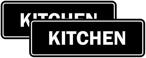 Miniatura 18 de Signs ByLITA Letrero de cocina estándar (plata cepillada) - Grande Brushed Silver,Negro y dorado,Azul / Patchwork,Oro cepillado,Marrón