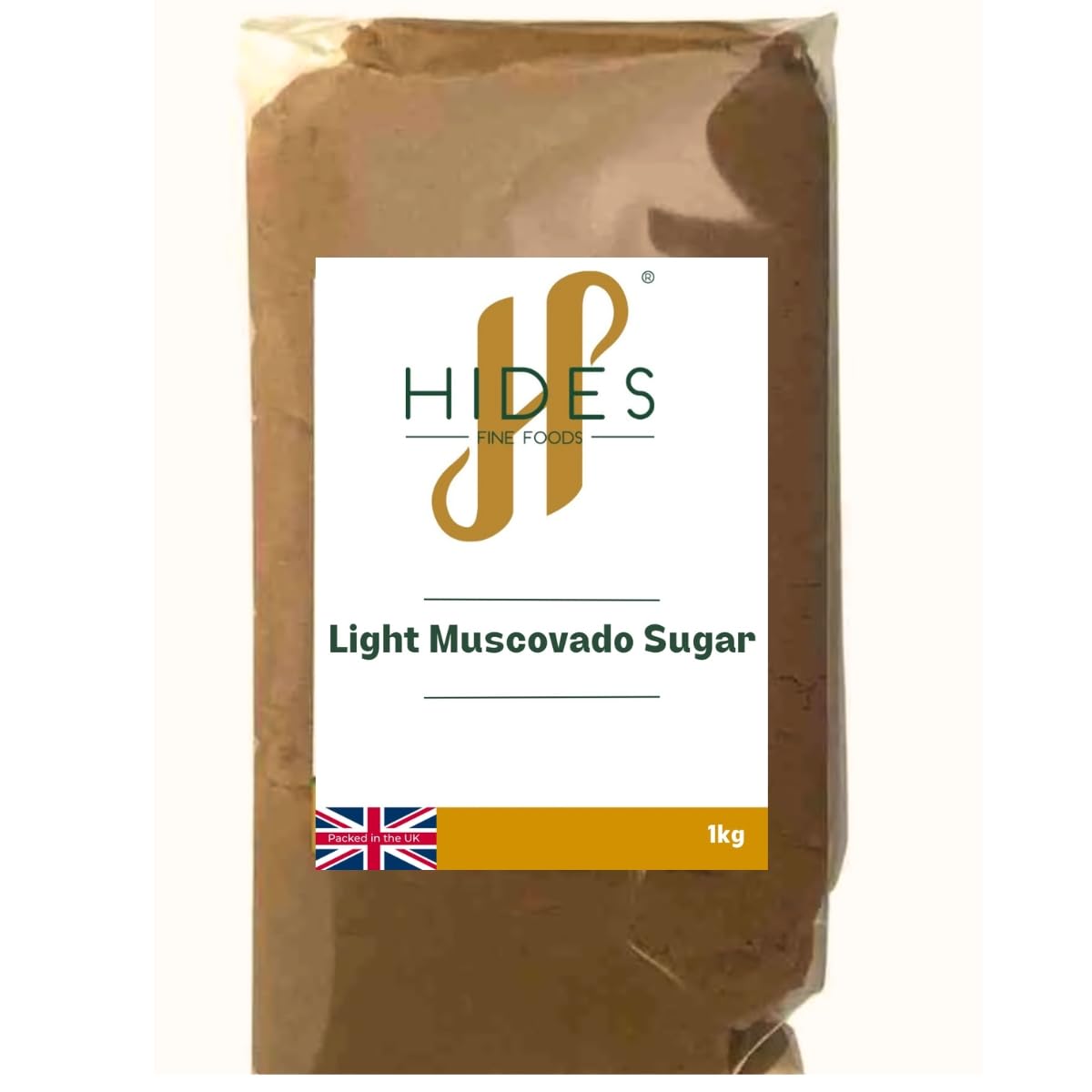 Hides Fine Foods - Light Muscovado Sugar 1kg - GMO - Free - Suitable for Vegetarians - Baking - Cookies - Caramel - Pies - Brownies - Desserts - Cooking