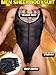 EHSUYAB Men Sexy Lingerie Bodysuit, Snap Crotch Mesh Tank Top, Sissy Clothes Gay Club, Shapewear Muscle Suit Rave Outfits Black 40-44