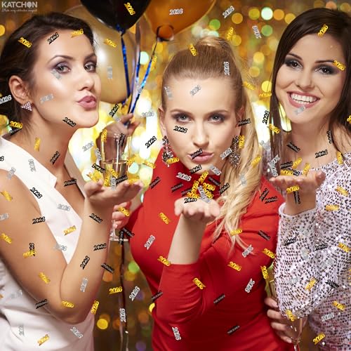 Image of Shiny 2026 confetti- Pack of 500 | 2026 Confetti for Graduation Decoration 2026 | Graduation Confetti, Graduation Table Decorations - KatchOn