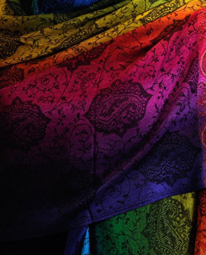 NYFASHION101 Elegant Colorful Paisley Soft Pashmina Scarf Shawl Wrap NBH1401Y - Rainbow 13