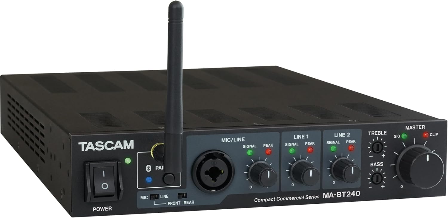 Amazon | TASCAM(タスカム) MA-BT240 マイク入力/Bluetooth搭載 ハイ 