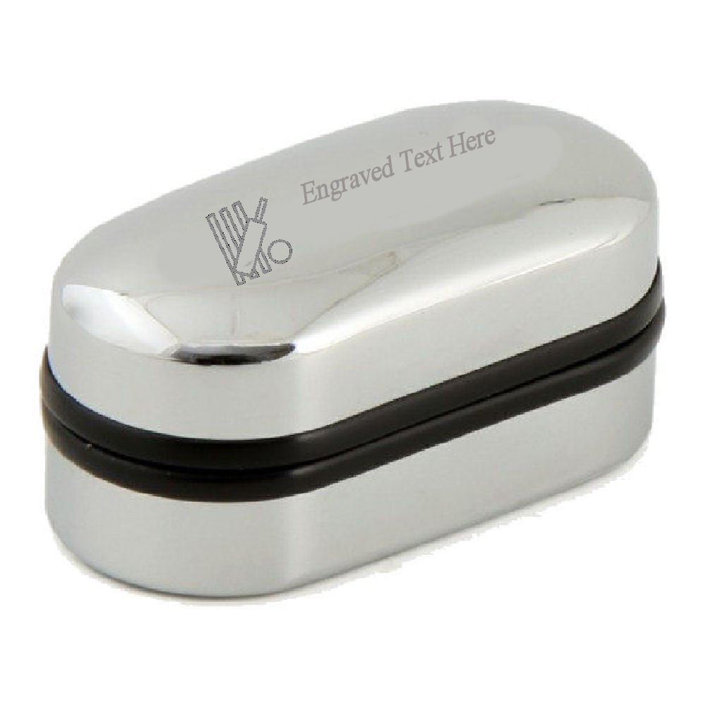 Cricket Stump Bat Ball Image Engraved Personalised Cufflinks Box (empty) Optional Custom Bespoke Text Keepsake