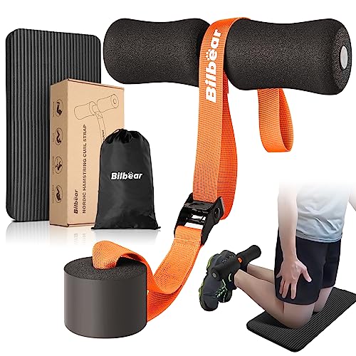 Sangle réglable Nordic Hamstring Curl pour étirement de hamstring et musculation à domicile