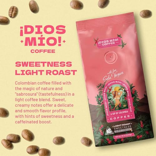 Dios Mio Coffee Light Roast En Grano Premium 12 Oz x3 miniatura 4