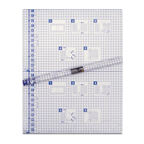 SIGNZ selbstklebende Buchschutzfolie, transparent, 1 m x 40 cm, starke 60 my (0,06mm), glasklar, CO2-neutral hergestellt, made in Germany
