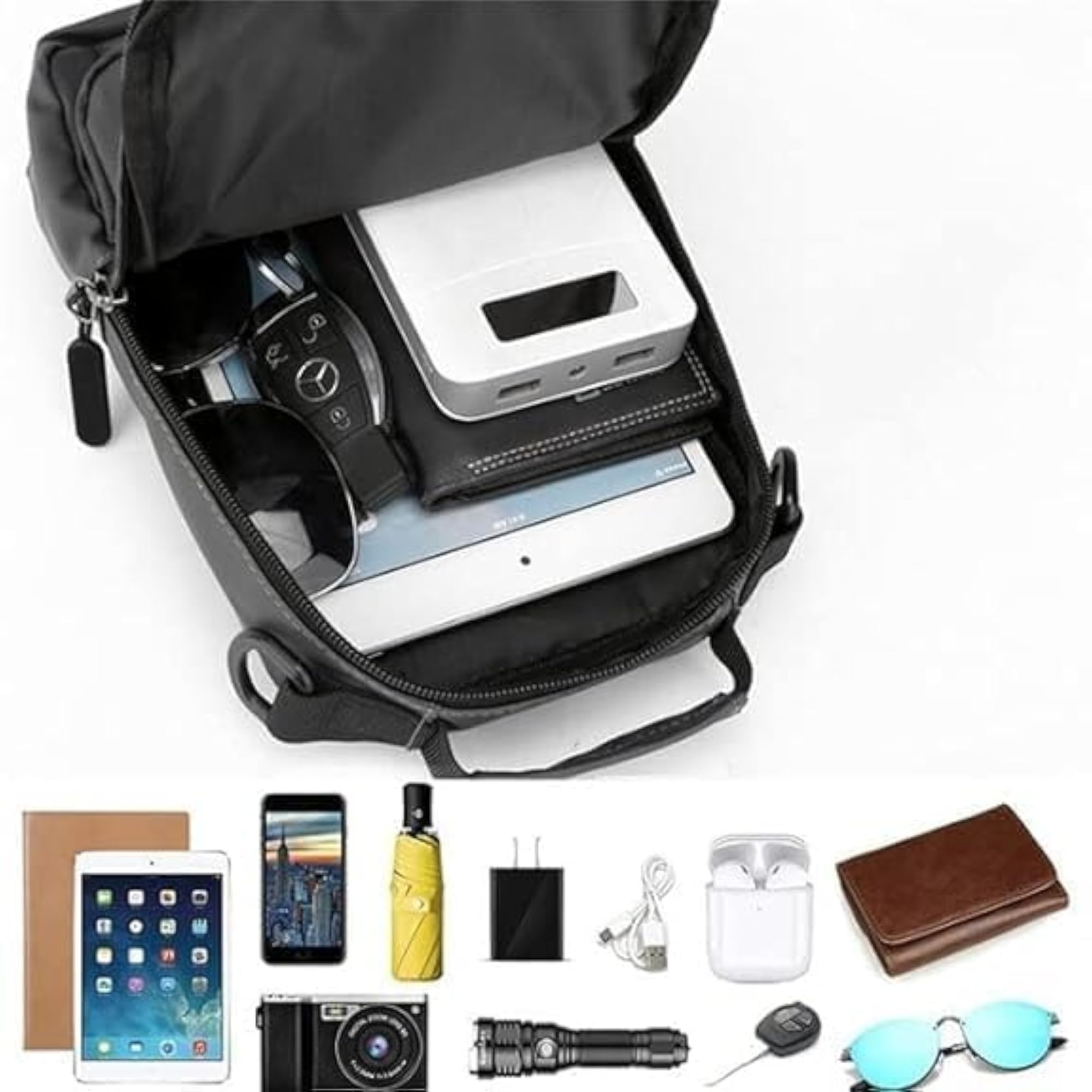Waterproof Sling Bags Mens Shoulder Crossbody Backpack