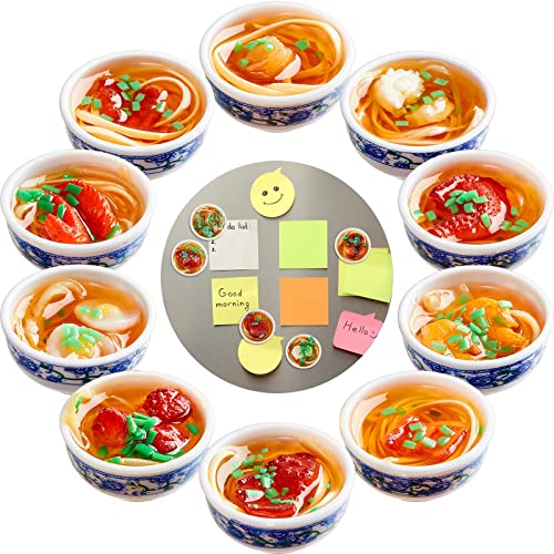 Set de 8 Imánes 3D de Ramen para Refrigerador