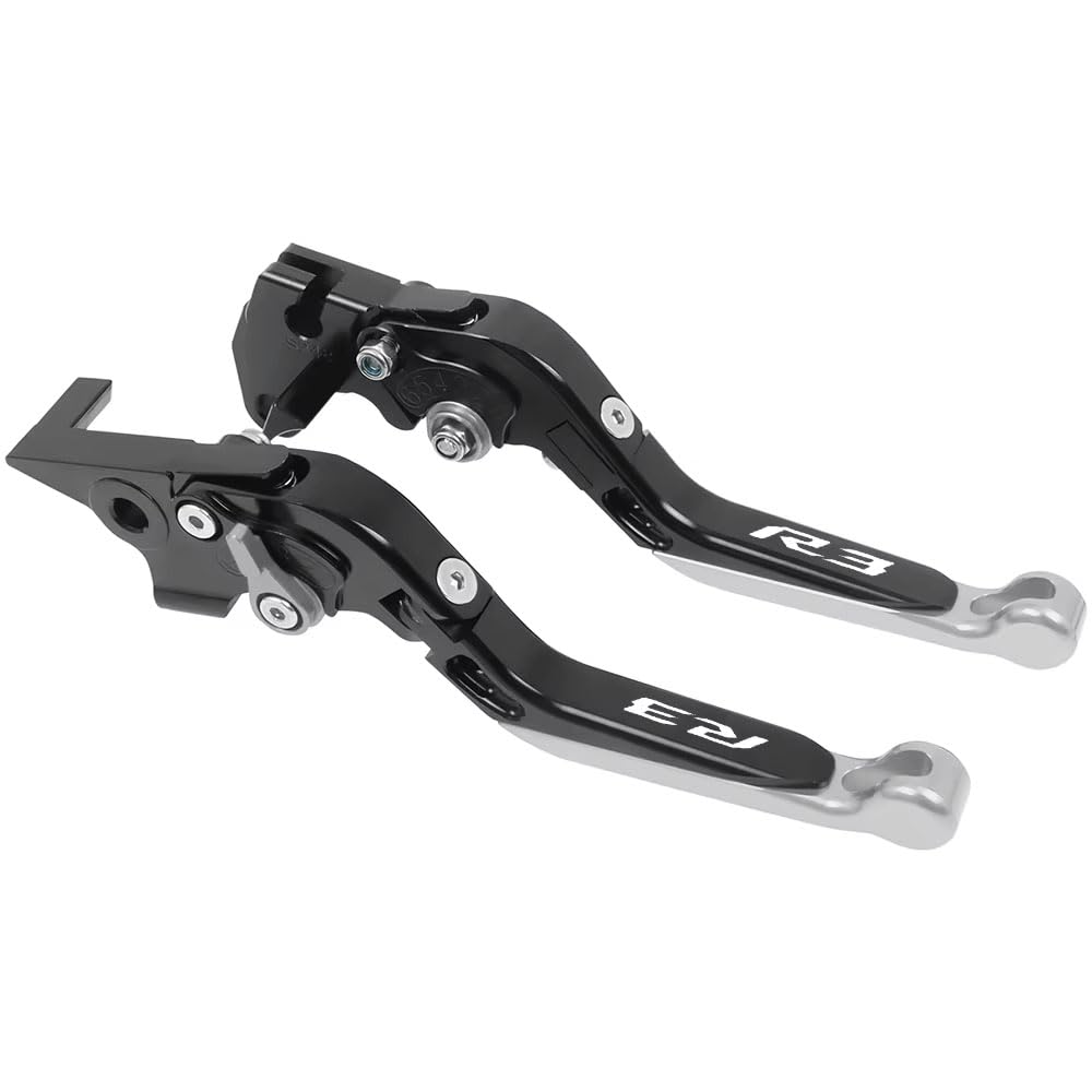 Pvxecag Color-Q Folding Clutch Lever Motorcycle Accessories Folding Brake Clutch Levers Handlebar Grips For Yzf R3 Yzfr3 2015-2020 For Yzf-R3 Handle Lever