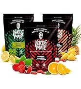 Verde Mate Yerba Maté Set 3x400g - Frutos Tropicales, Energia, Menta Limon