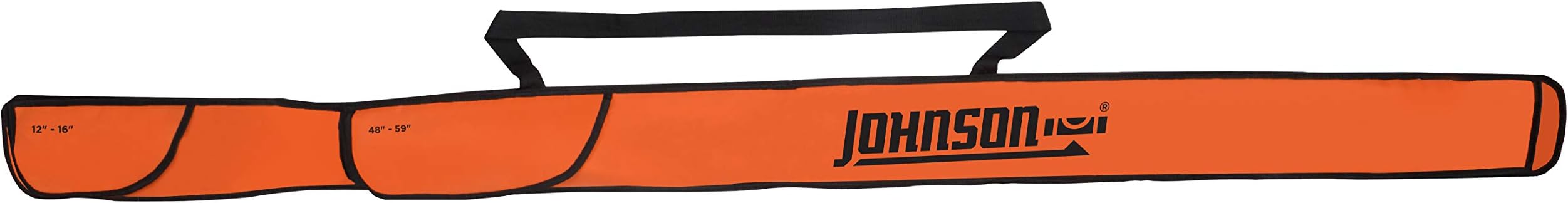 Johnson Level & Tool 1240-7800 Soft-Sided 6 Pocket Level Case, 78", Orange, 1 Level Case