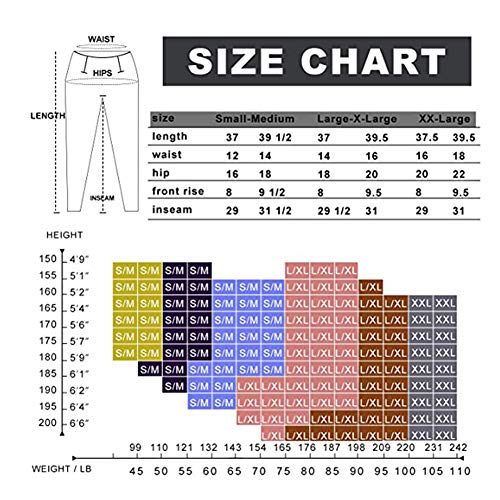 ZOOSIXX Leggings de cintura alta para mulheres – Calça estampada com controle de barriga macia e fin