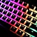 Double Shot PBT Keycaps SENREAL 104 Pudding Backlit Keycaps Cherry MX Key Caps OEM Profile Top Print Keycaps Set for 61/87/104 Mx Switches Mechanical Gaming Keyboard(ANSI/ISO Layout)