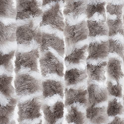Moritz Flauschvorhang aus Chenille 56 x 185 cm Taupe Türvorhang als...