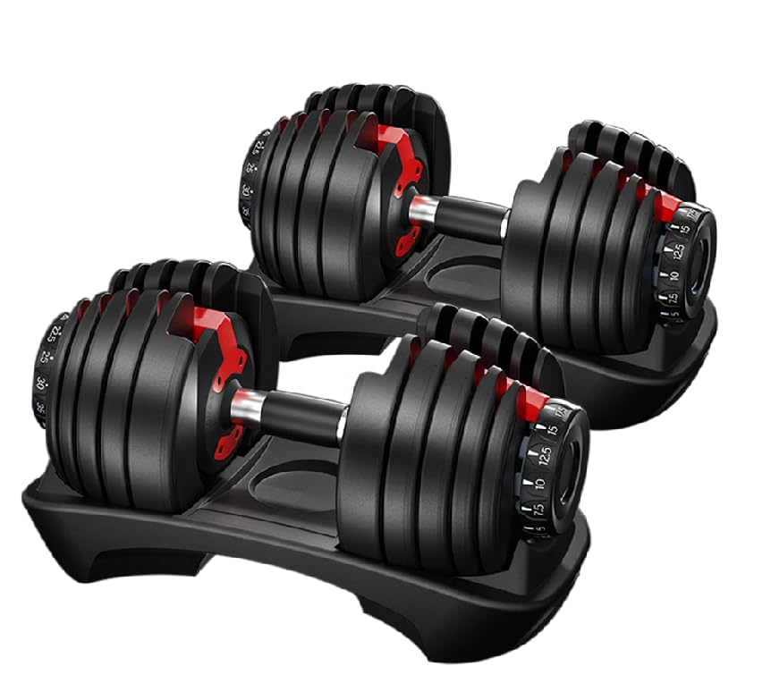 Amazon | ダンベル 可変式 アジャスタブルダンベル 2個セット 24kg  