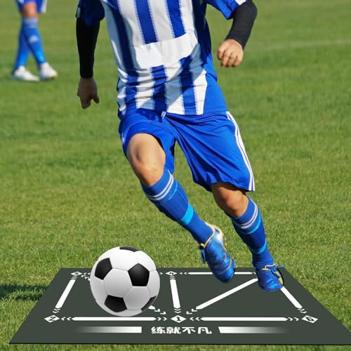 Alfombrilla de fútbol antideslizante de 23.62 x para control de balón 5
