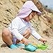 i play. Toddler Flap Sun Protection Swim Hat, Light Pink, 2T-4T