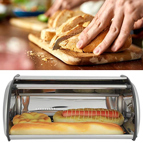 Caja de almacenamiento de pan para mantener los bollos tiernos en el desayuno 7