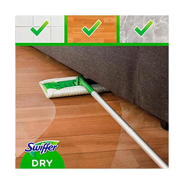 Swiffer Bodenwischer Trockene Bodentücher Wischer ideal gegen Staub, Tierhaare & Allergene – Bild 4