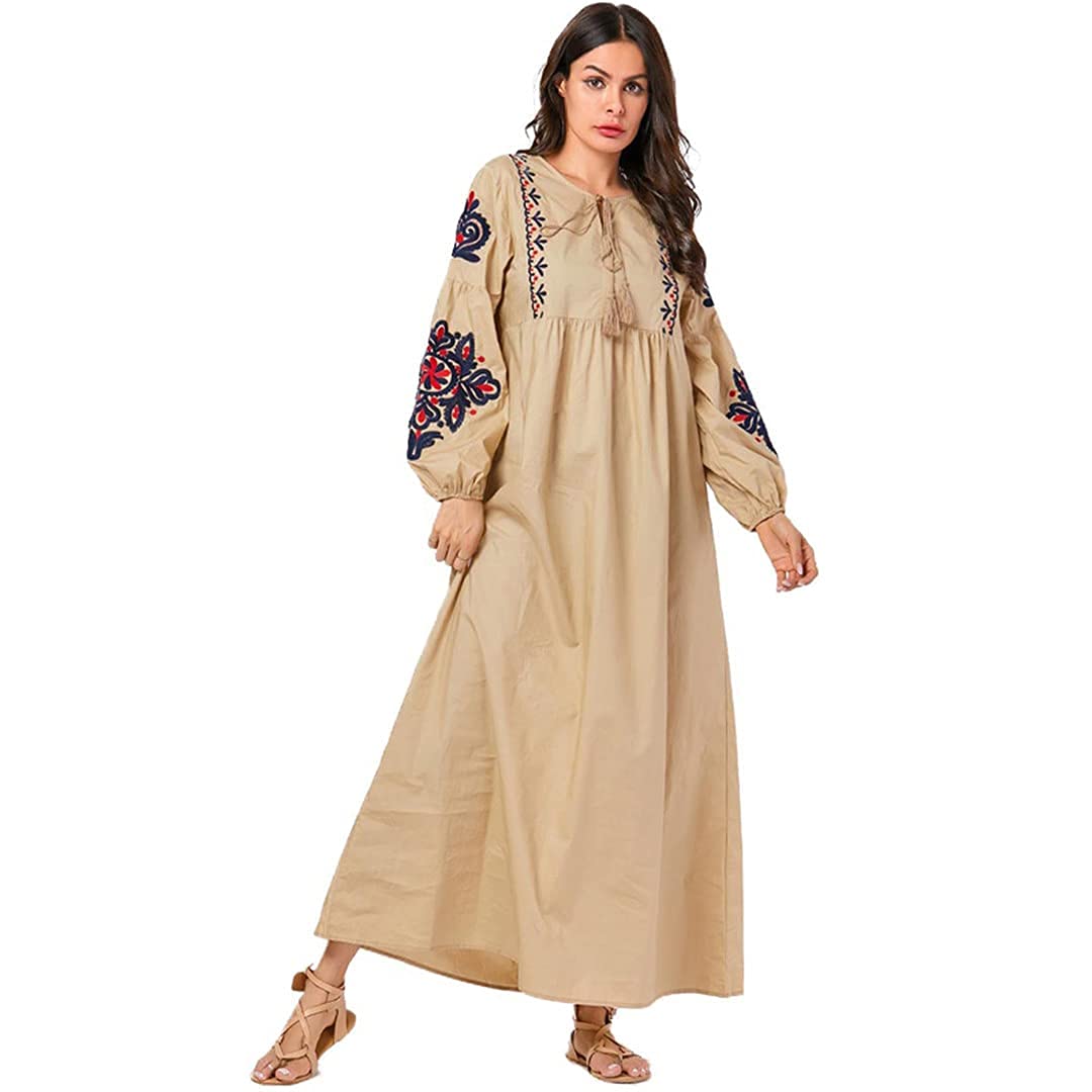Caftan Vestidos Maxi Muslim Dress Women Abaya Turkey Kaftan Dubai Qatar  Arabic : Buy Online at Best Price in KSA - Souq is now Amazon.sa: Fashion