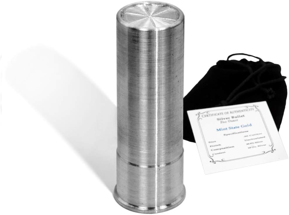 Silver Bullet - 12 Gauge (5 oz) - Pure .999 Silver