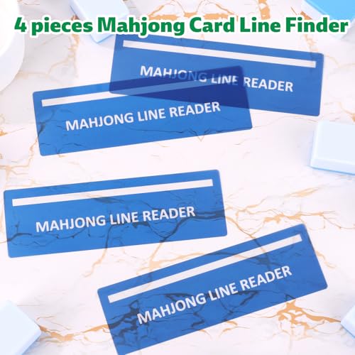 Mahjong Tracker 4 piezas plástico compacto color miniatura 3