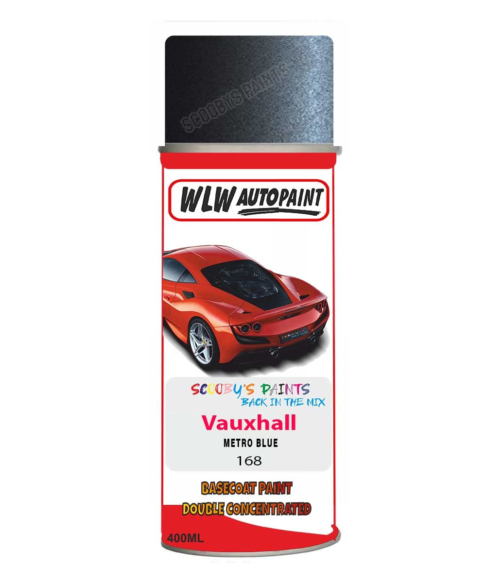 Basecoat Aerosol Spray Paint For Vauxhall Astra Metro Blue 2006-2011 Code 168
