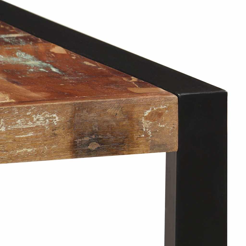 Table à manger en bois vieilli massif 160 x 80 x 75 cm Table de