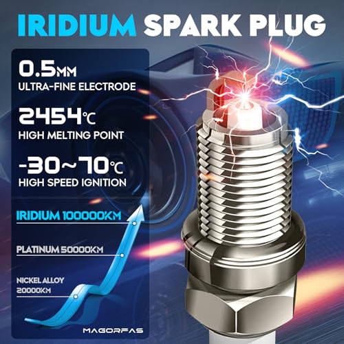 Ignition Coil & Iridium Spark Plugs FD502 for Ford Mercury Mazda Escape Taurus Mariner Sable Montego Tribute 3L DG513 DG500 C1458 SP493 2001 2002 2003 2004 2005 2006 2007 2008 2009-6 Set - Thumbnail 2