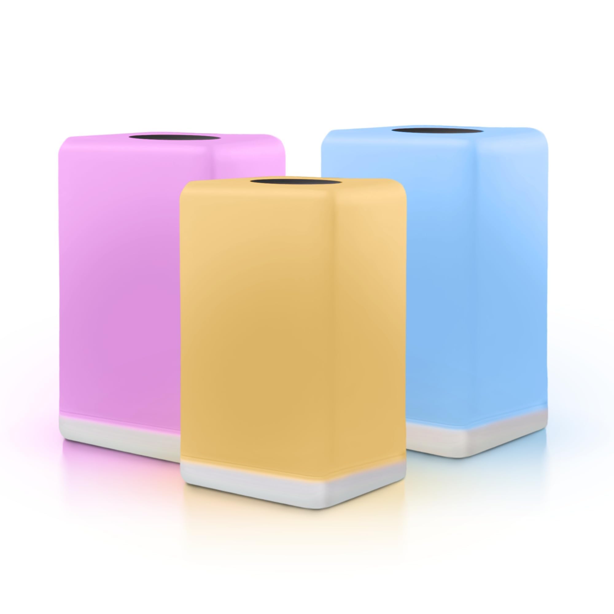 Friendship Lamp FriendLi by Filimin - Subscription Required Wi-Fi LED Light for Long Distance Touch Lamp, Present for Best Friend, Relationship, Family, Unique Gifts, Easy App Setup - Set of 3