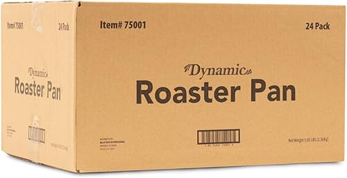 Miniatura 7 de Dynamic Sartén de aluminio resistente (paquete de 24) bandeja de 17.98 x 13.23 x 2.83 pulgadas, para asar, tamaño compacto, apto para horno,